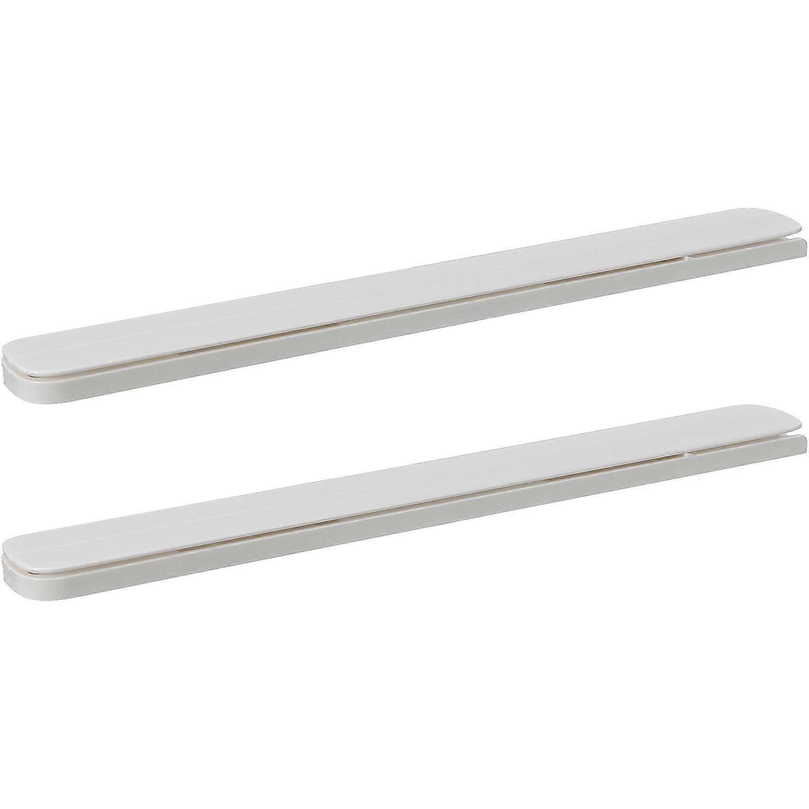 White Drawer Slide Self-Adhesive Drawer Guide Slide for 7Sets