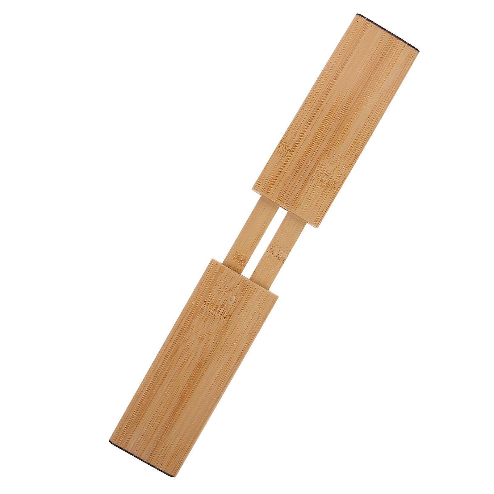 Expandable Drawer Divider Bamboo Drawer Organizers Home Storage Solution 32.00X5.70X1.50CM Sturdy Partitioning 4Pcs