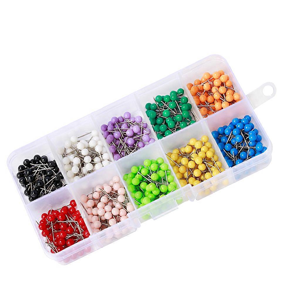Sewing Pin Threading Tool Sewing For Marking Quilting Tools Multicolor Pearl 500Pcs