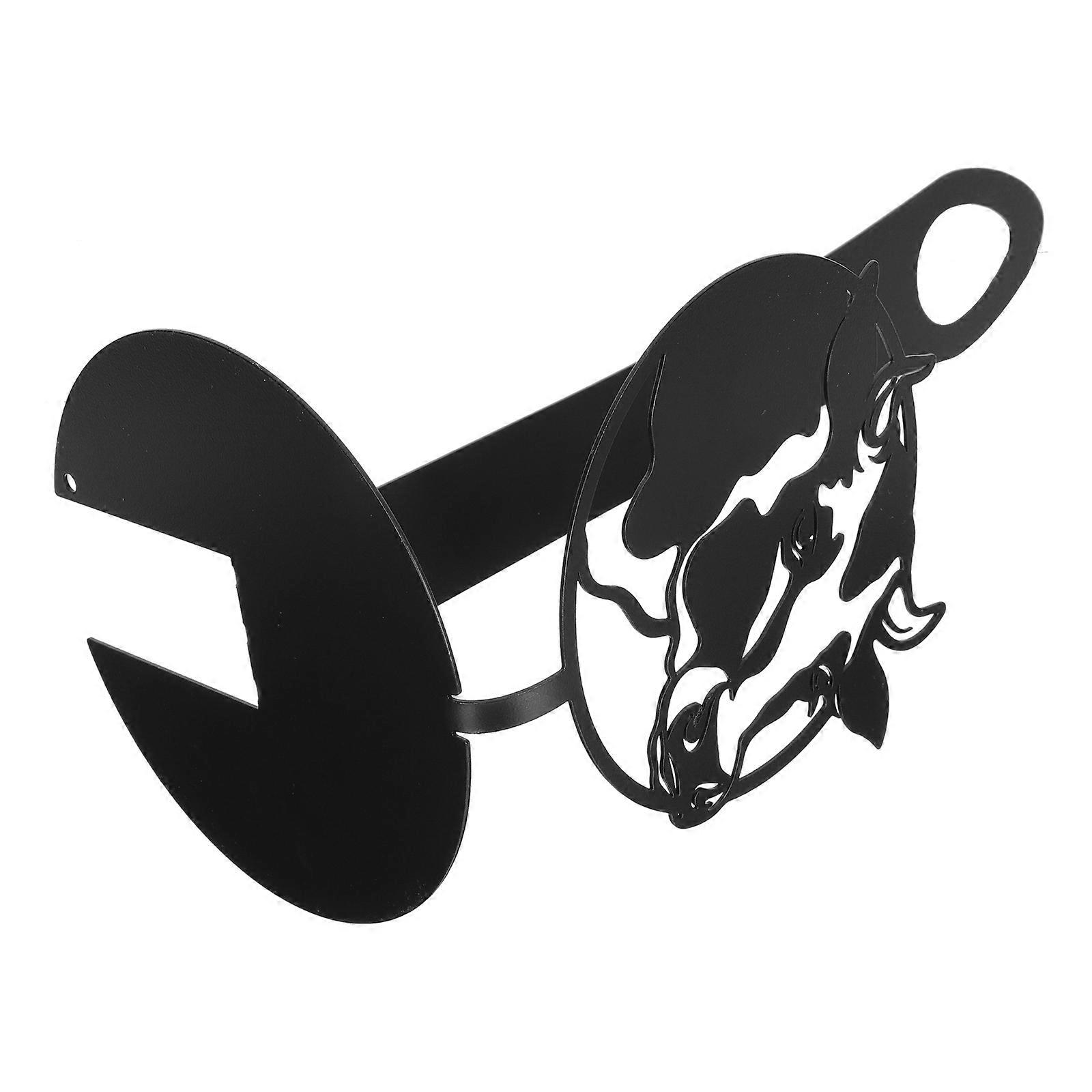 Napkin Rack Iron Paper Stand for Storage 2Pcs Black Creative Paper Holder