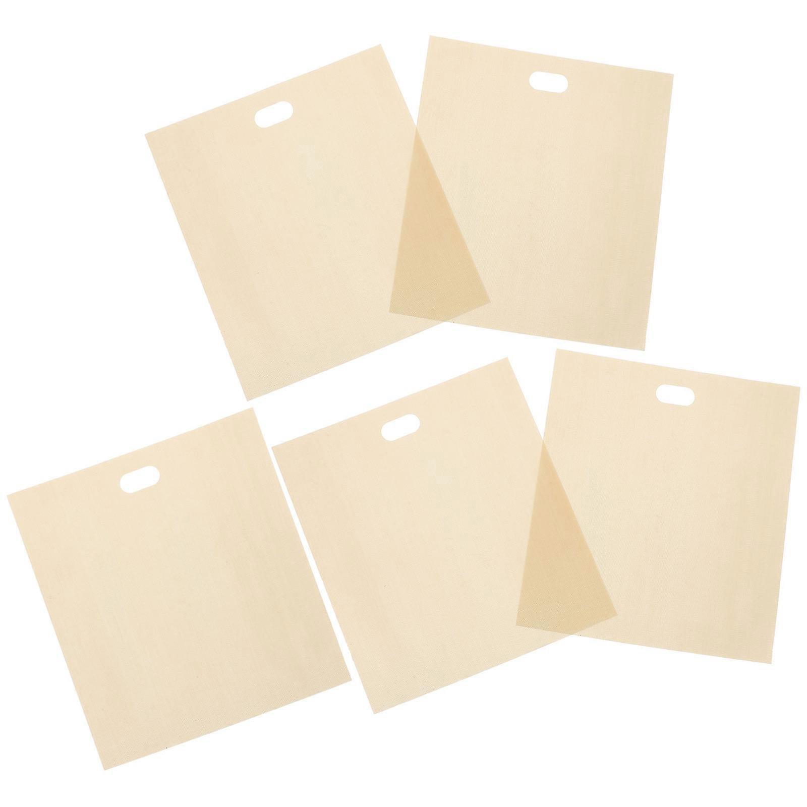 Heat Resistant Toaster Bags for Reusable Use Non Stick 20Pcs Light Yellow