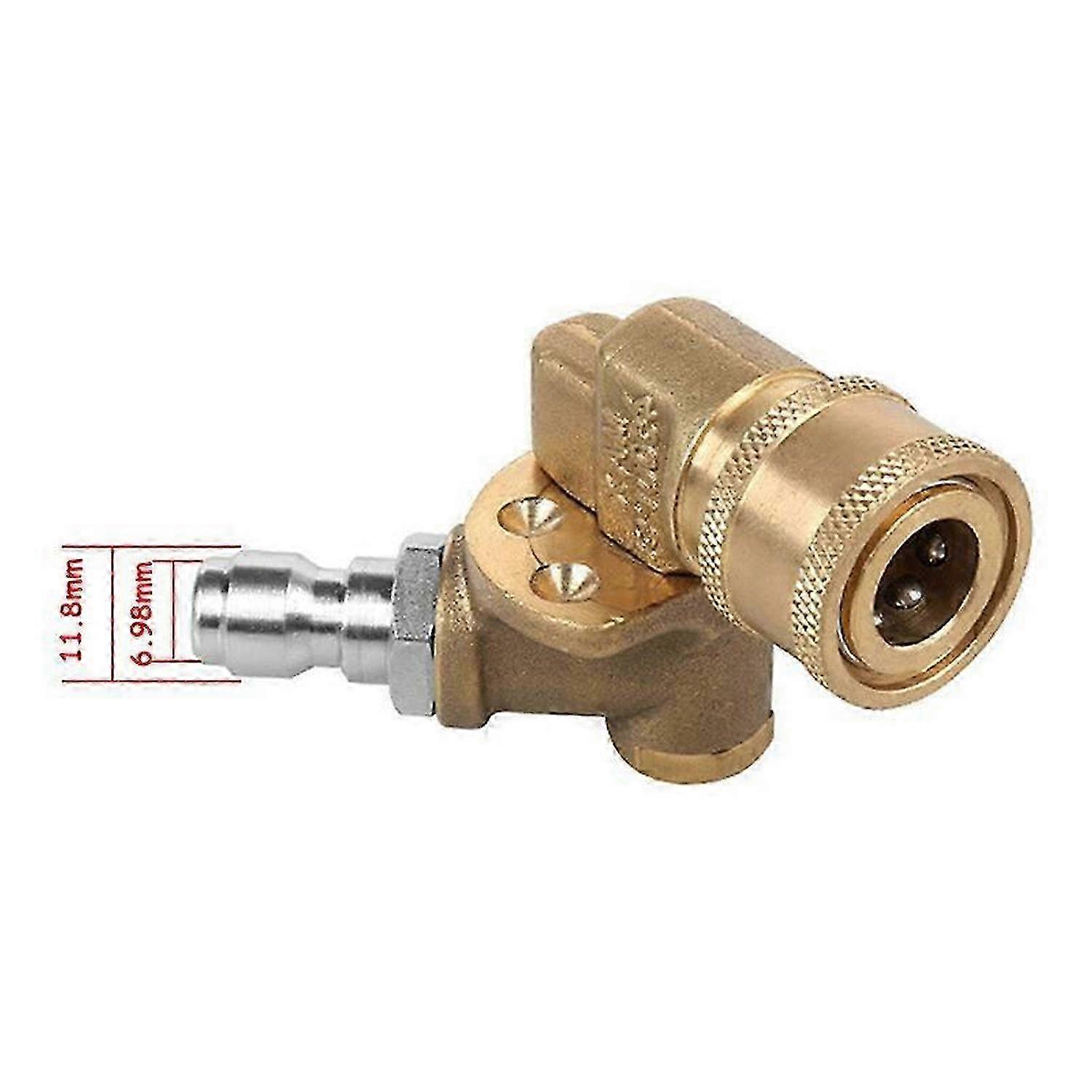 1/4In Quick Connect Pivoting Coupler Adjustable Adapter YVL
