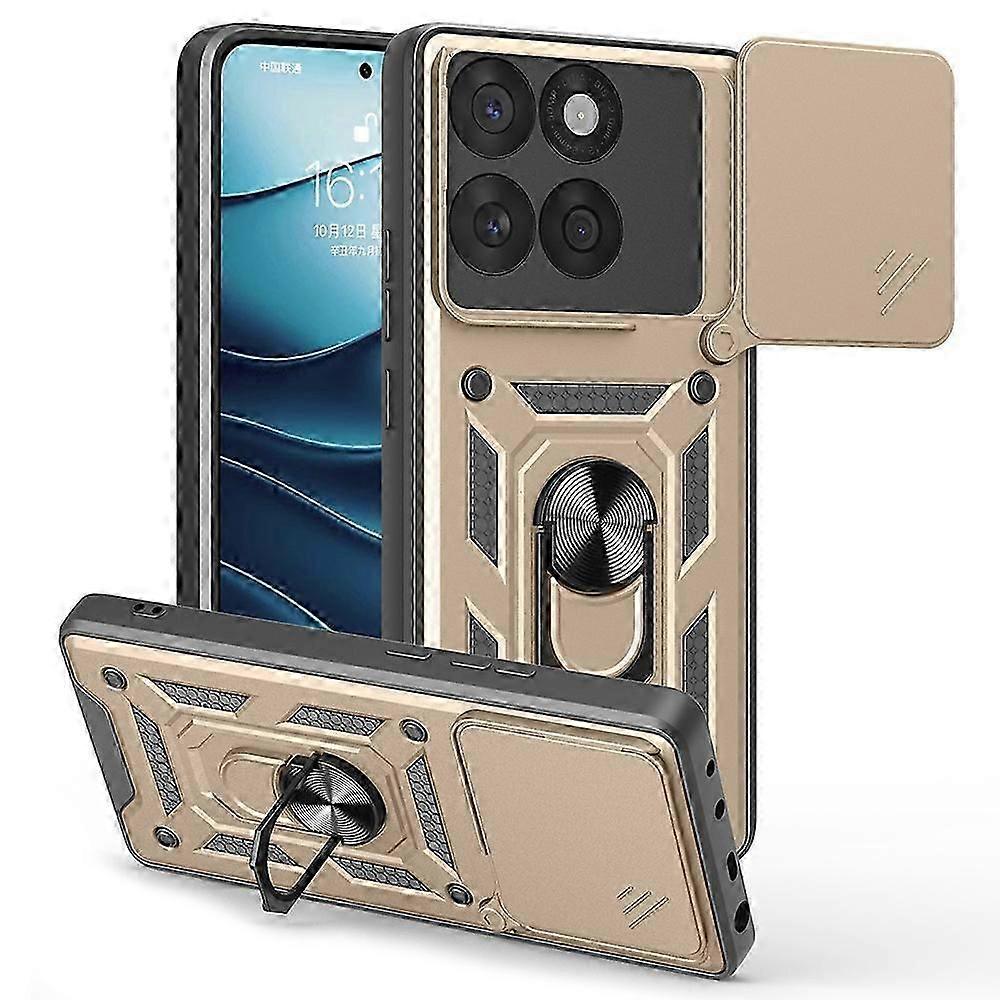 For Motorola Edge 60 5G 60 Fusion 5G Case with Slide Camera Lid PC+TPU Kickstand Phone Cover