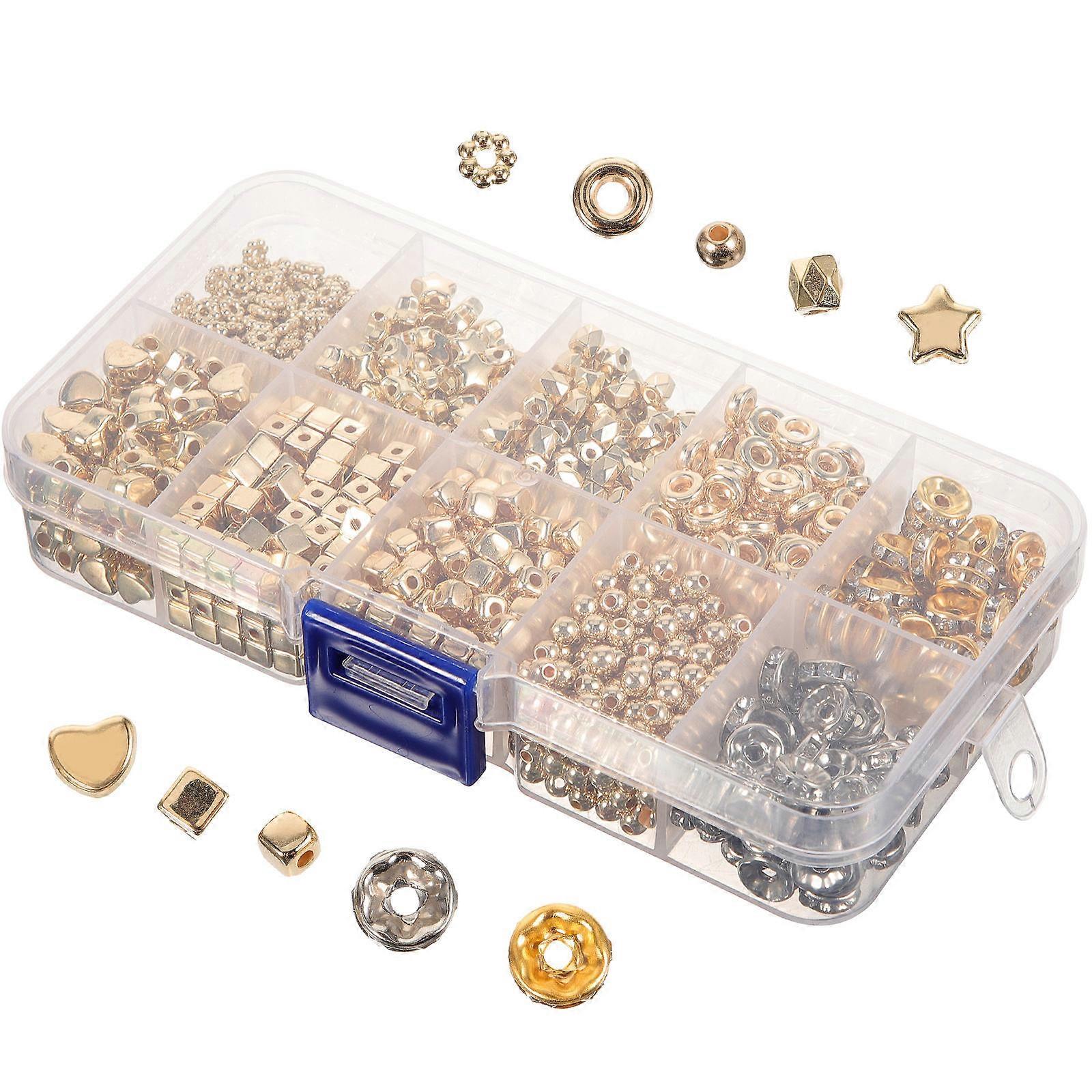 Assorted Color 2480 Pcs Round With Hole Beads For Jewelry Making Craft Projects Suitable For Jewelry Accessories
