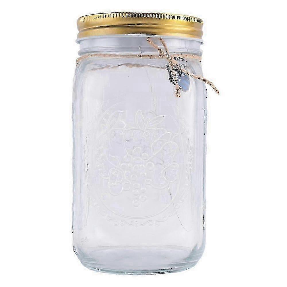 Simulation Butterfly Collection in a Jar, Butterfly Jar That Moves, LED Light Romantic Glass Animated Butterfly YVL