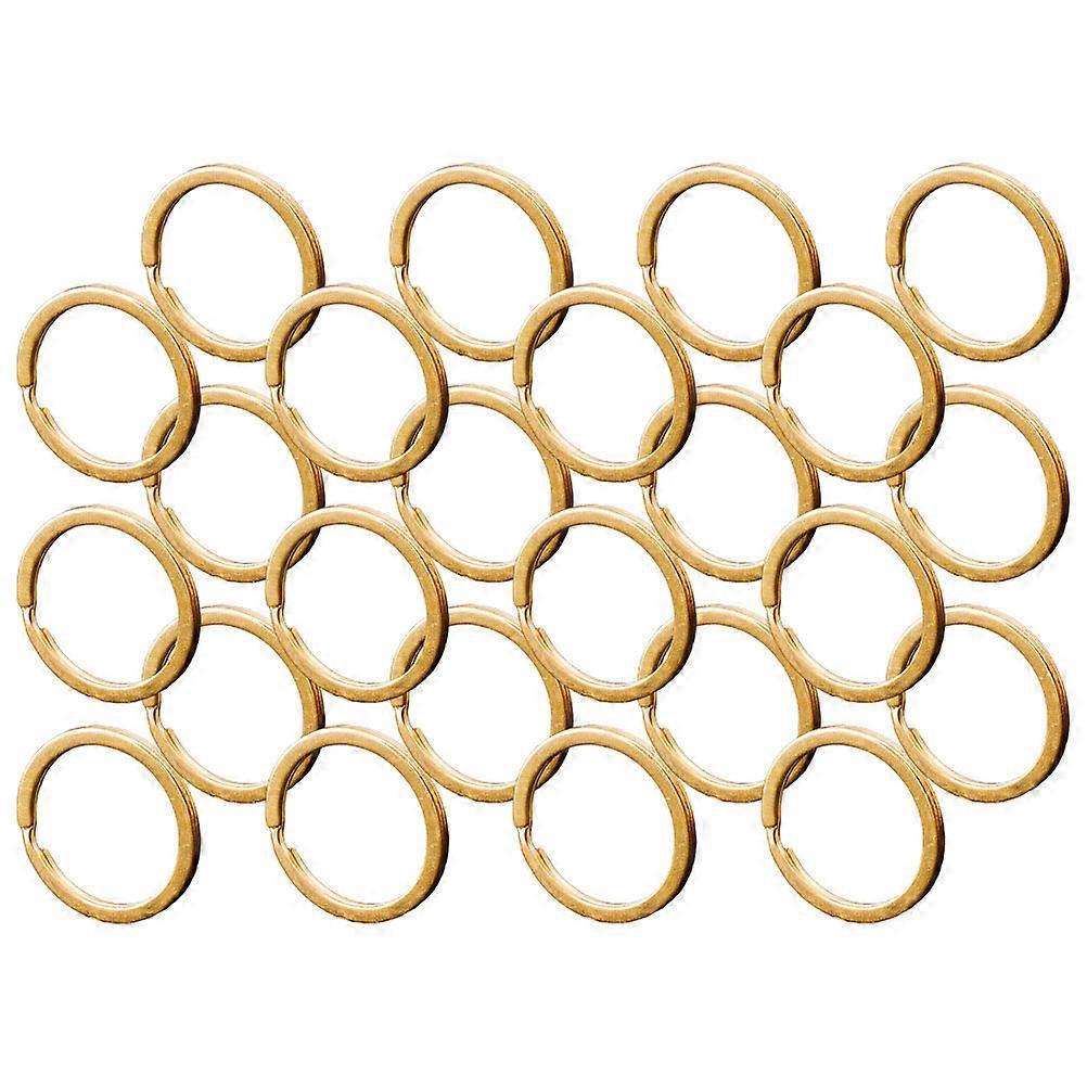 Golden Round Keychain Rings for Key Ring Replacement 400Pcs Iron