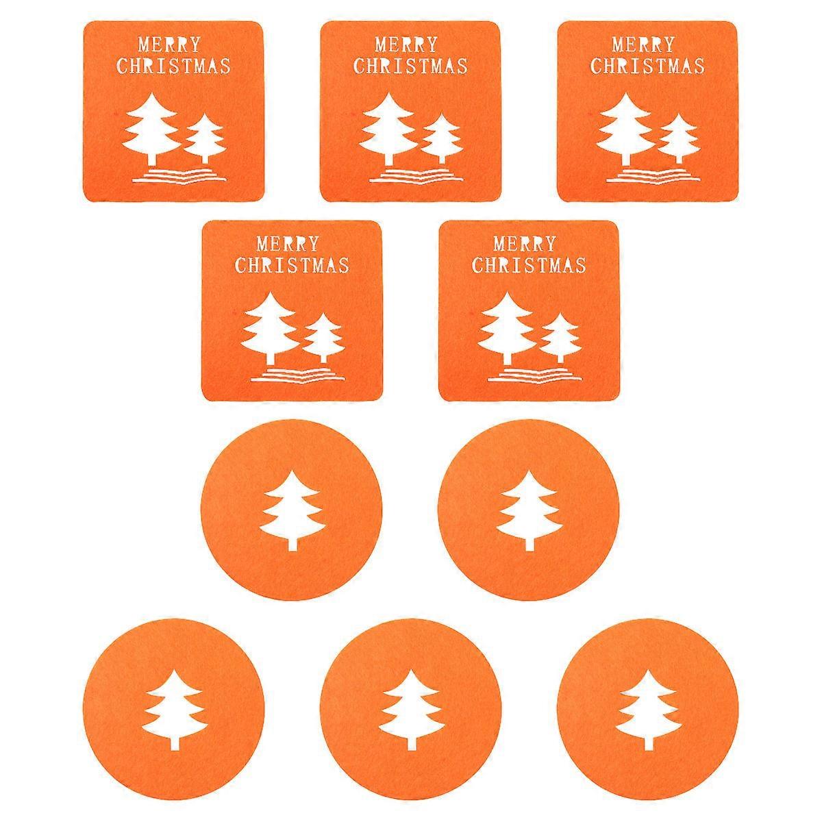 Premium Absorbent Coaster Drink Coasters Felt Coaster for Cups 30Pcs