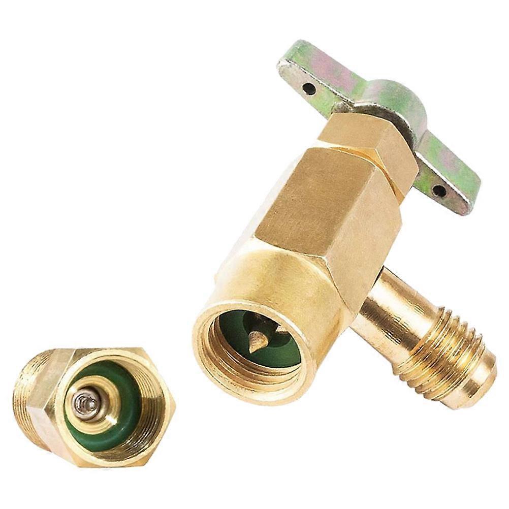 R134a Self-Sealing Can Tap with Brass Refrigerant Valve 5Pcs Set