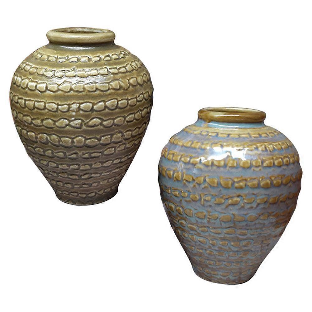 Mini Landscape Accessory Jar Model for Decor 6Pcs Mini Ceramic Jars