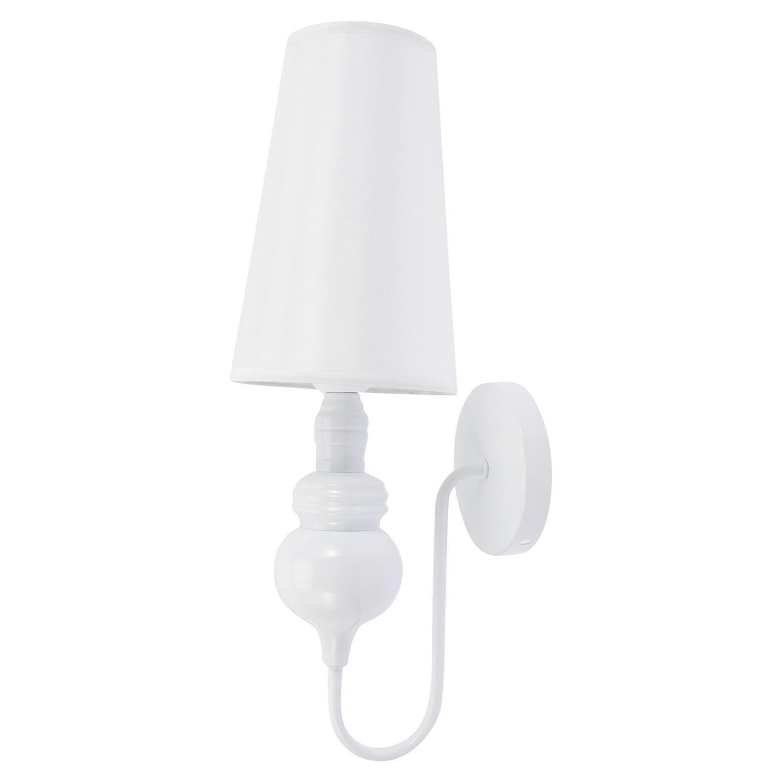 Wall Sconce White Metal Compact Wall-Friendly Size for Bedroom Decoration