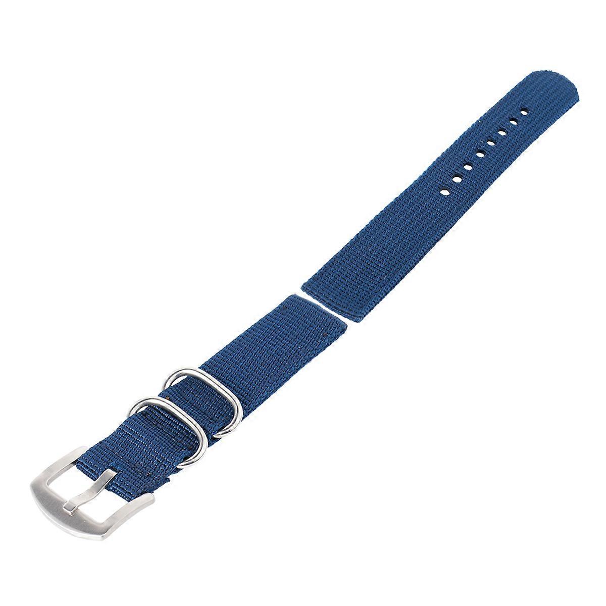 Blue Nylon Canvas Watchband Replacement Strap for Comfortable Wear