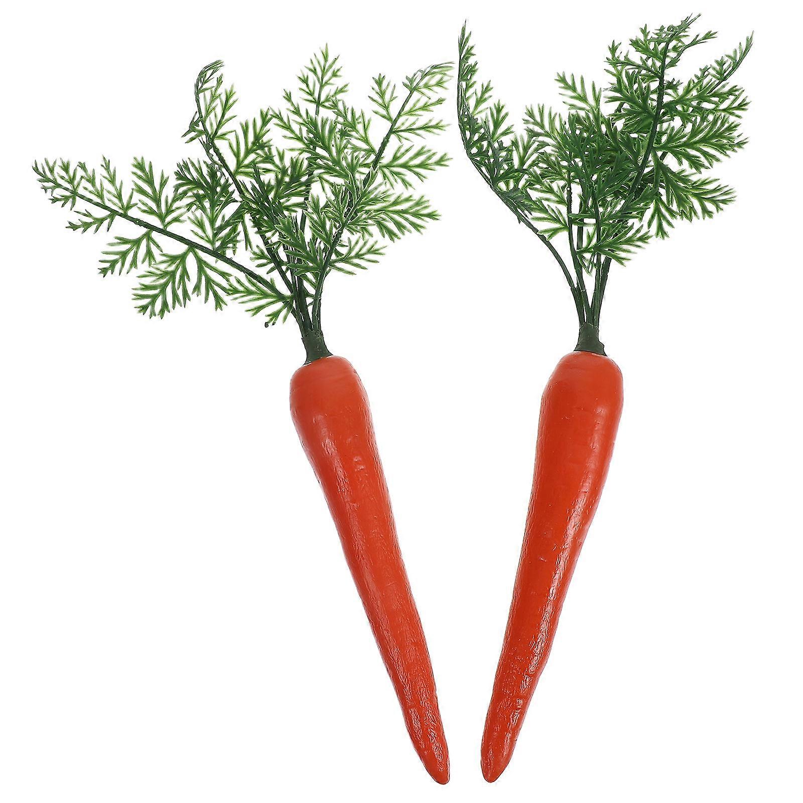 Carrot Model Realistic Carrot Statues for Decoration 10Pcs Multi Color