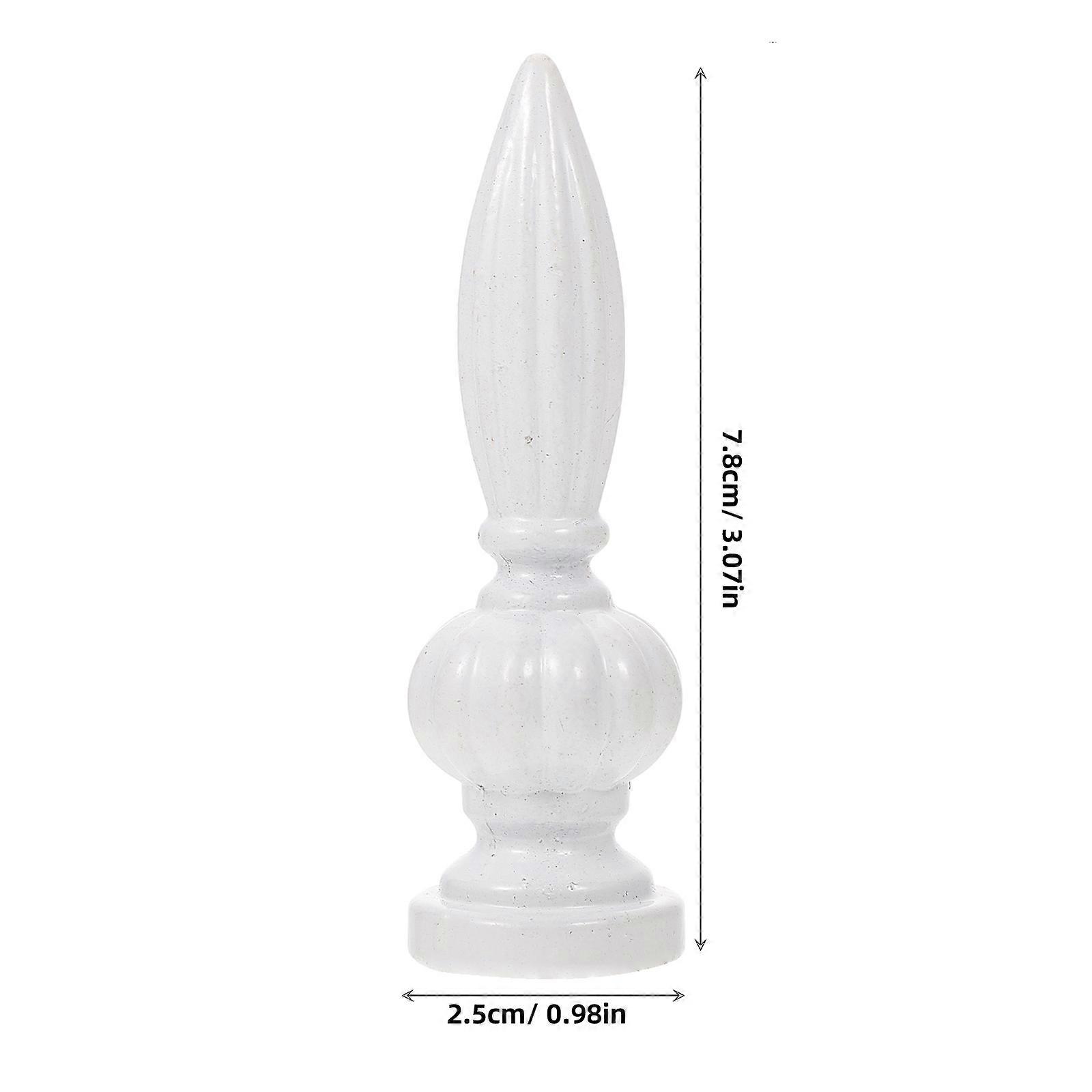 Creative Lamp Caps for Table Lamp Use 4Pcs White Stylish Light Finials