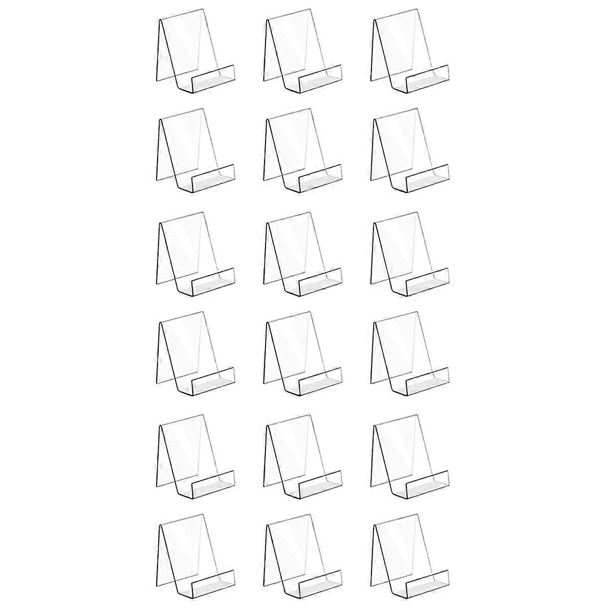 6PACK Acrylic Book Stand for Displaying Picture Albums, (Large)