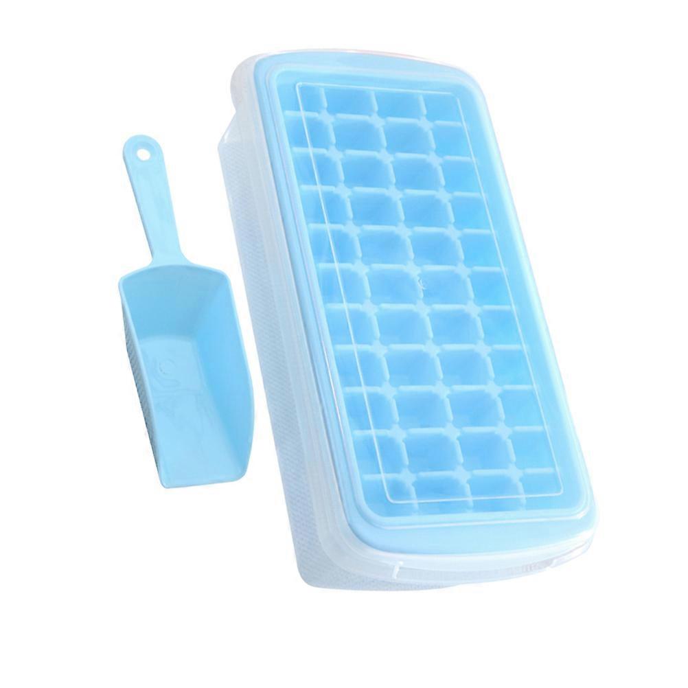 44-Grid Ice Maker Tray With Scoop And Lid For Parties 28X13.5CM Stackable Functionality 1Pcs