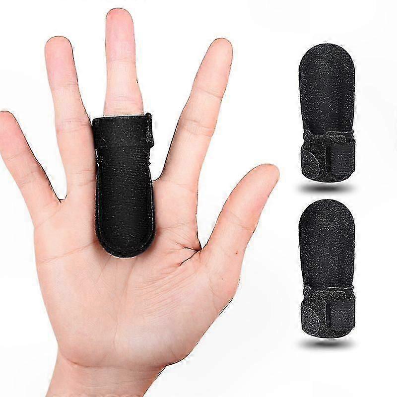 3-Pack Finger Splints for Hand Support - Adjustable Brace for Middle, Ring, Index, Thumb, and Pinky - Relief for Curved, Bent, Locked Joints and Steno