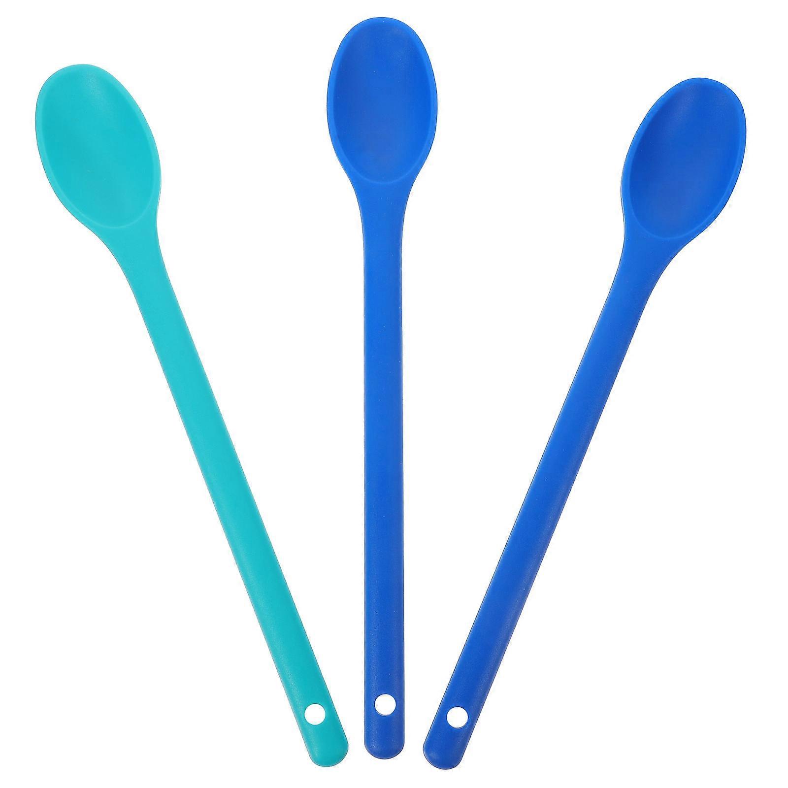 3Pcs Baking Spoons Silicone Spoons for Kitchen Use Cooking Tools