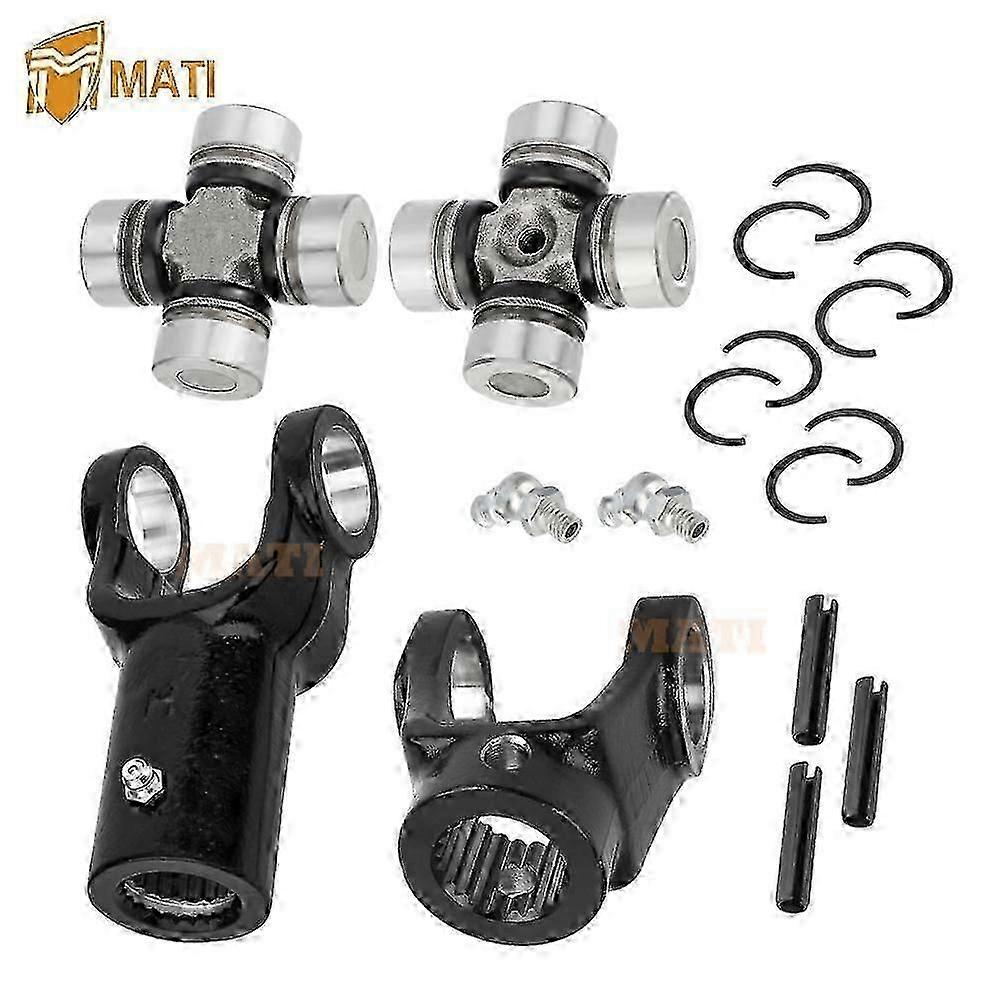 Front Prop Shaft Yoke & U-Joint (2 Side) for Polaris Ranger 570 2014-2019 Ranger 570 Crew 2014-2022 Ranger 570 3235502 3260133