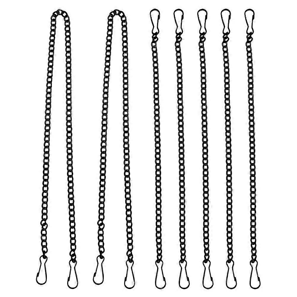 7pcs Hanging Chain with Hooks Window Panels Chains Stained Glass Window Hanging Chain for Hanging Bird Feeders Billboards Signs Ornaments