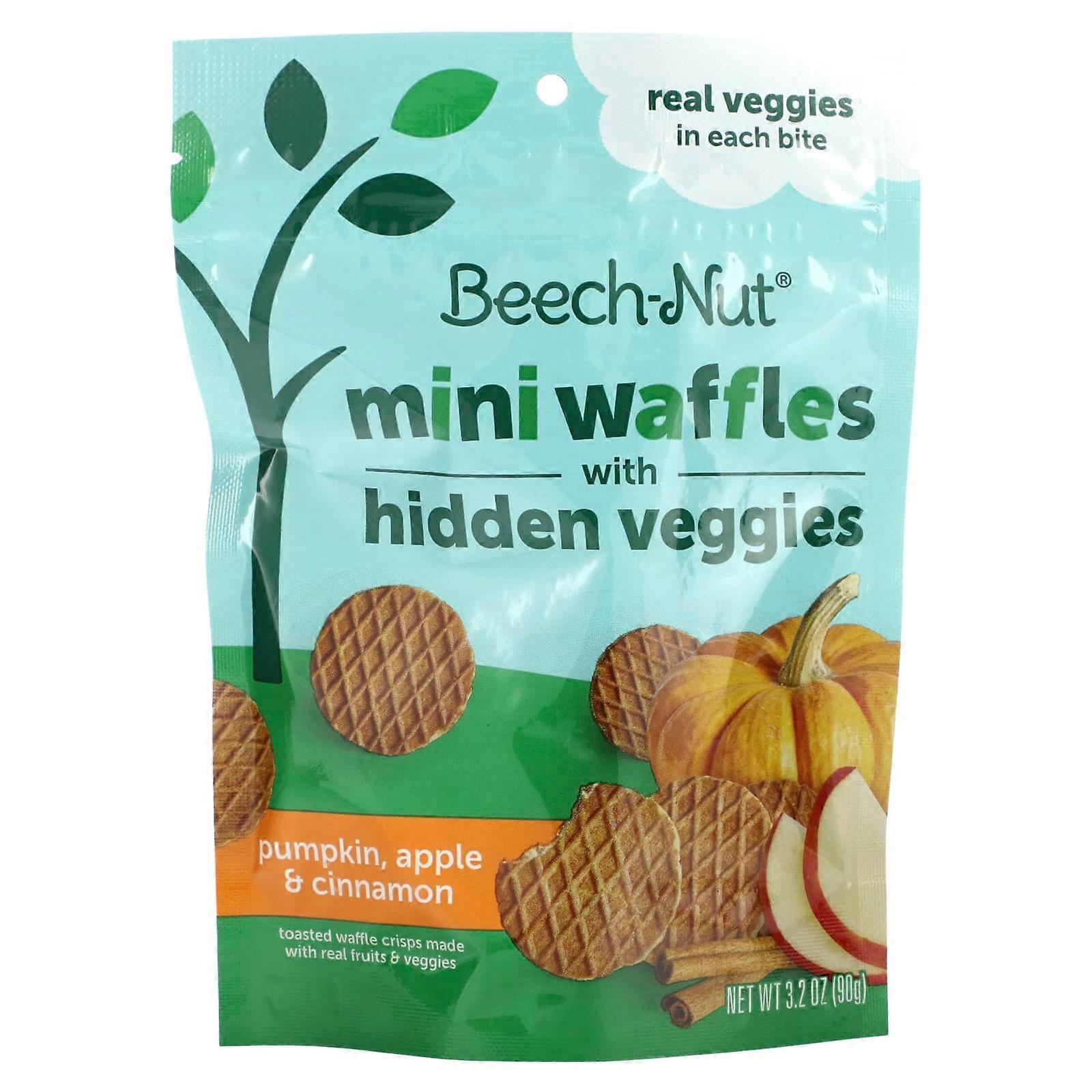 Mini Waffles with Hidden Veggies, 12+ Months, Pumpkin, Apple & Cinnamon, 3.2 oz (90 g)