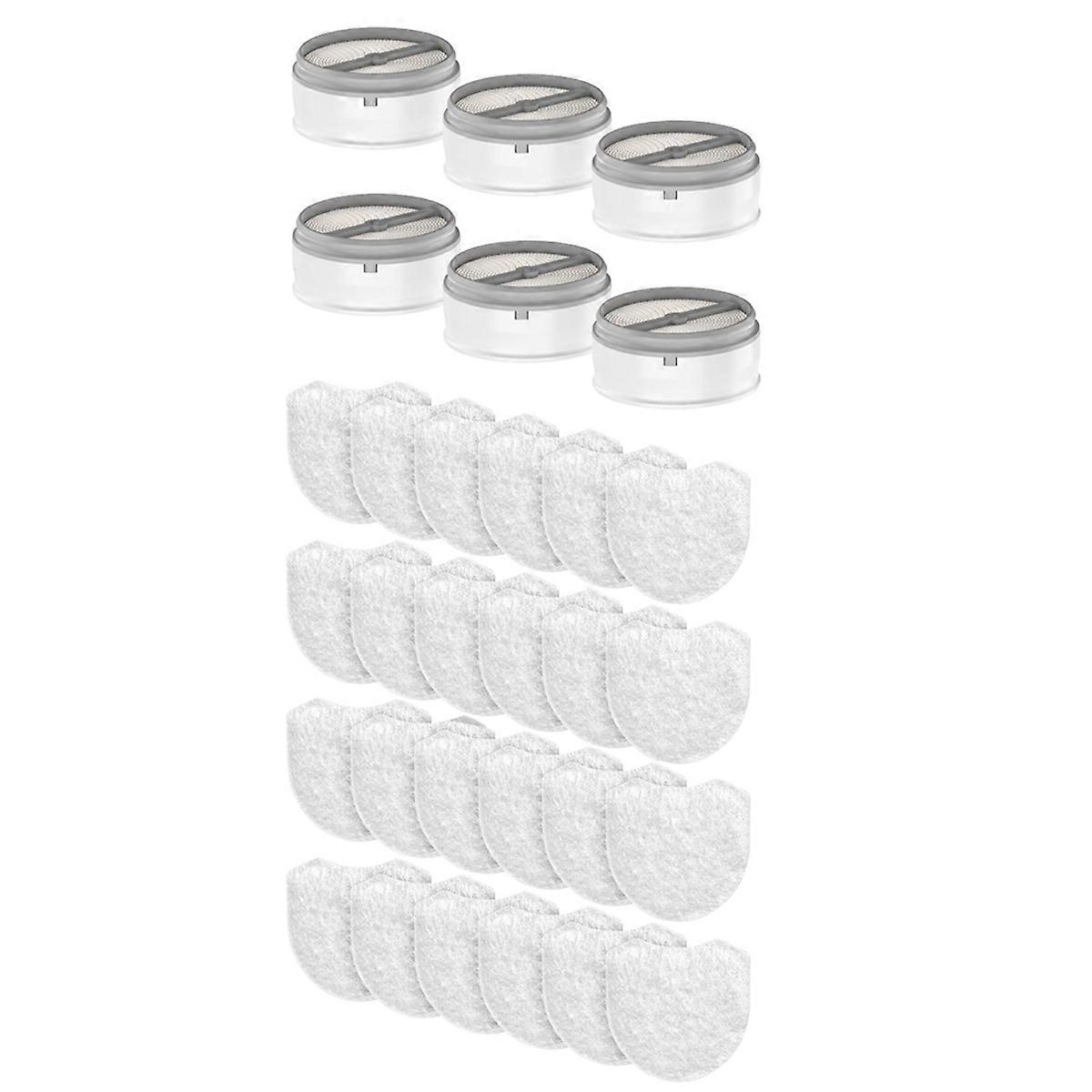 6pc Humidifier Cartridges and 24 Filters for HumidX Plus for AirMini Connector for P10 Nasal Pillow N20 and N30 Cushions