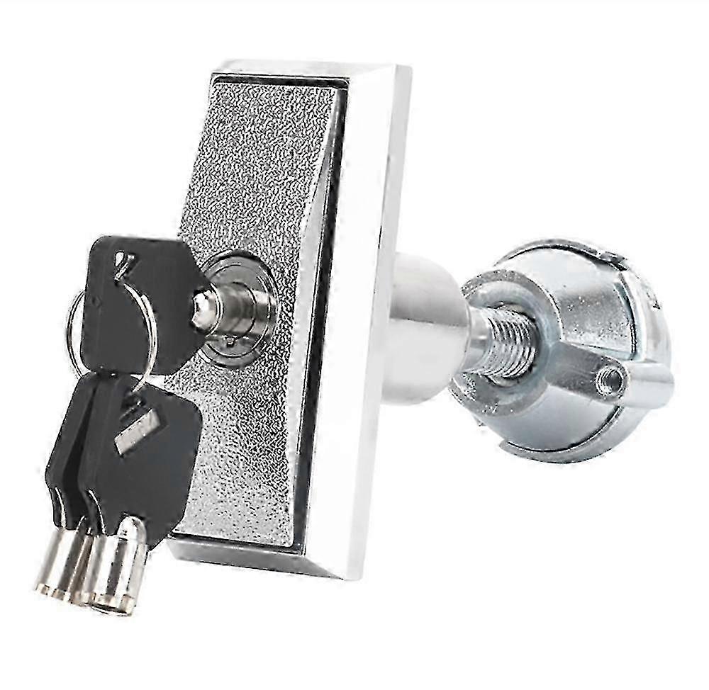 Vending Machine Lock, Universal Zinc Alloy Security Lock with Key for Safe Cabinet, Snack Soda Machines, Silver, 1pcs