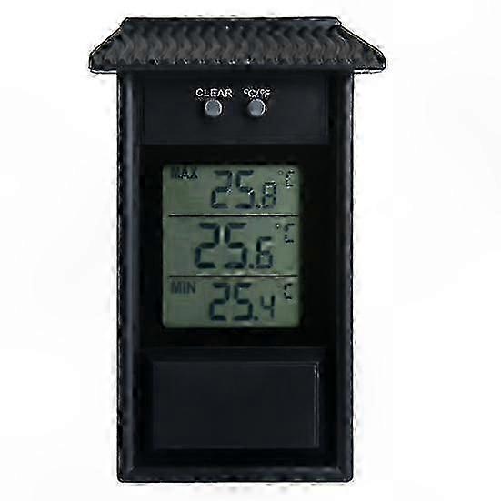Waterproof Digital Thermometer for Outdoor, Garden, Greenhouse, and Fridge Use with Max Min Temperature Display