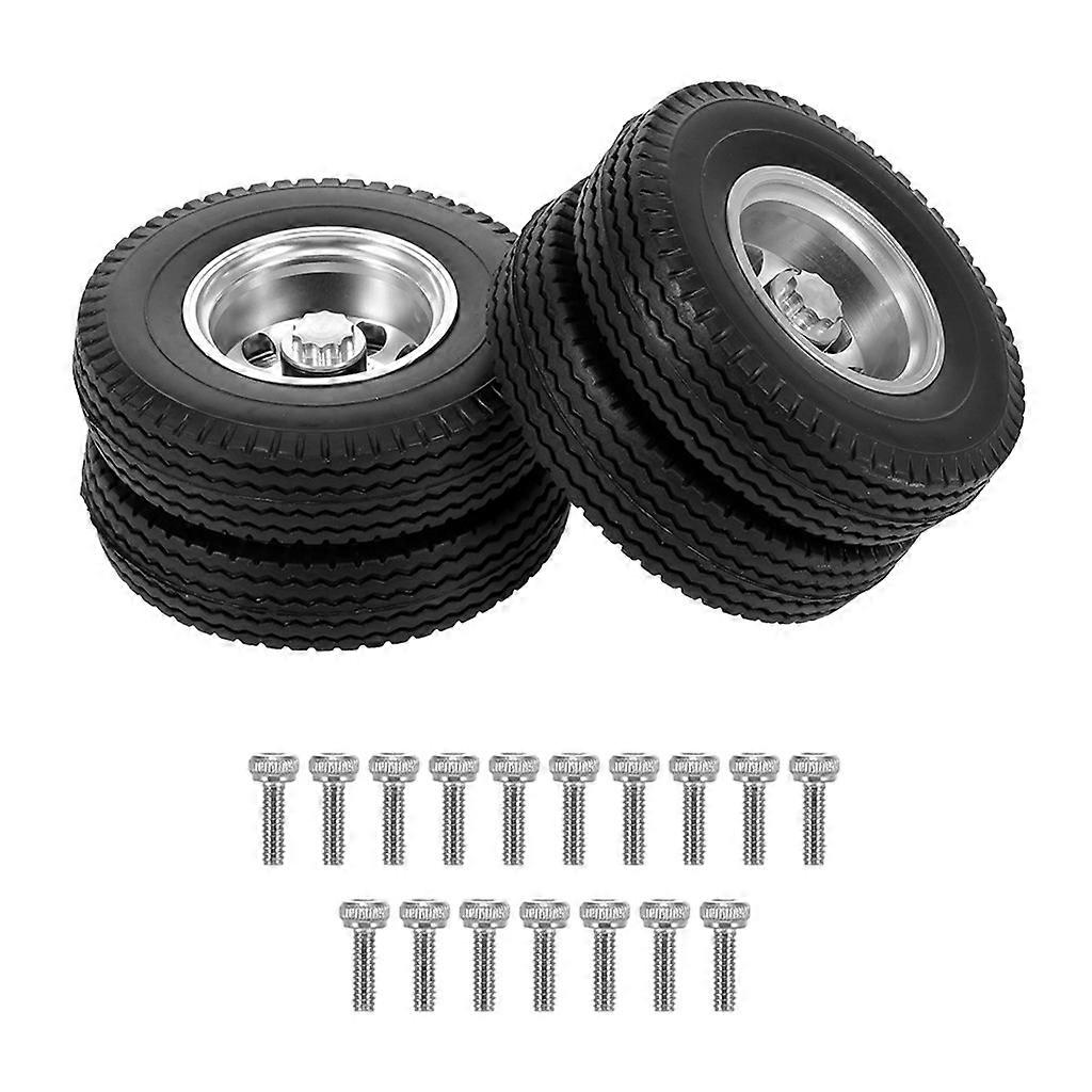 Rear Rubber Low Loader Wheels Tire Tyre with CNC Aluminum Rims