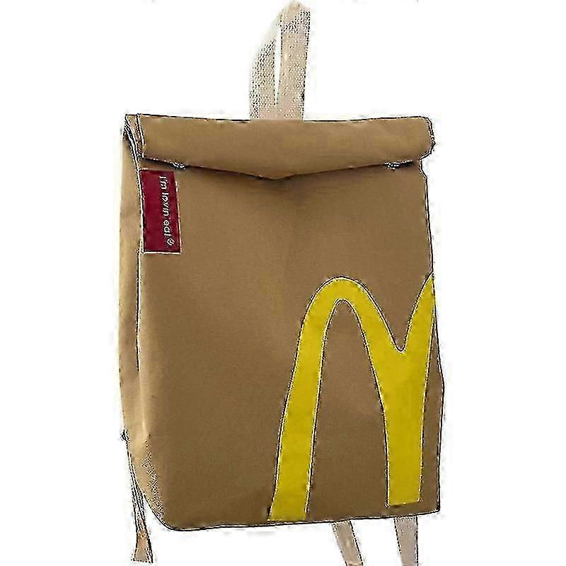 McDonalds printed pattern backpack travel bag