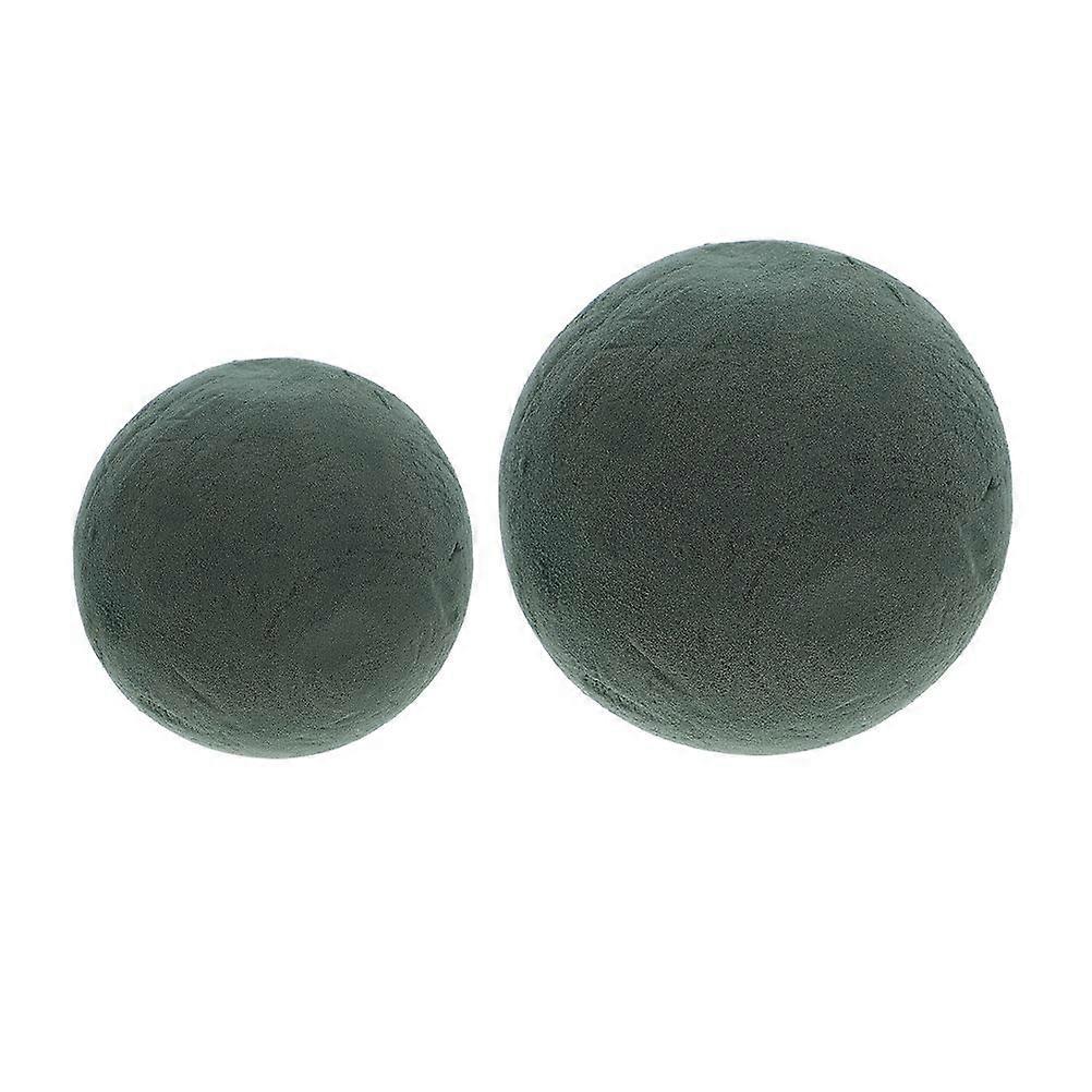 2pcs Floral Foam Round Floral Foam Blocks Round Diy Foam Sphere Balls Florist Foam Flower Arrangements Craft Foam Balls