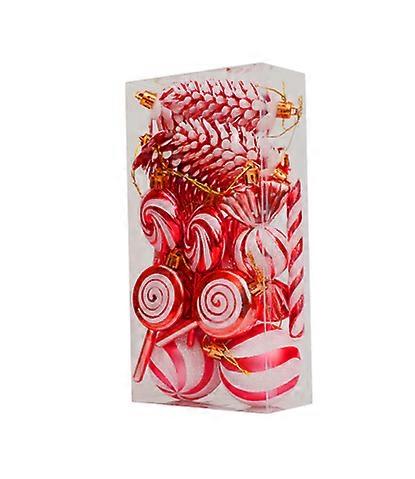 Vibrant Red Christmas Ornaments Set for Trees Wreaths and Table Centerpieces