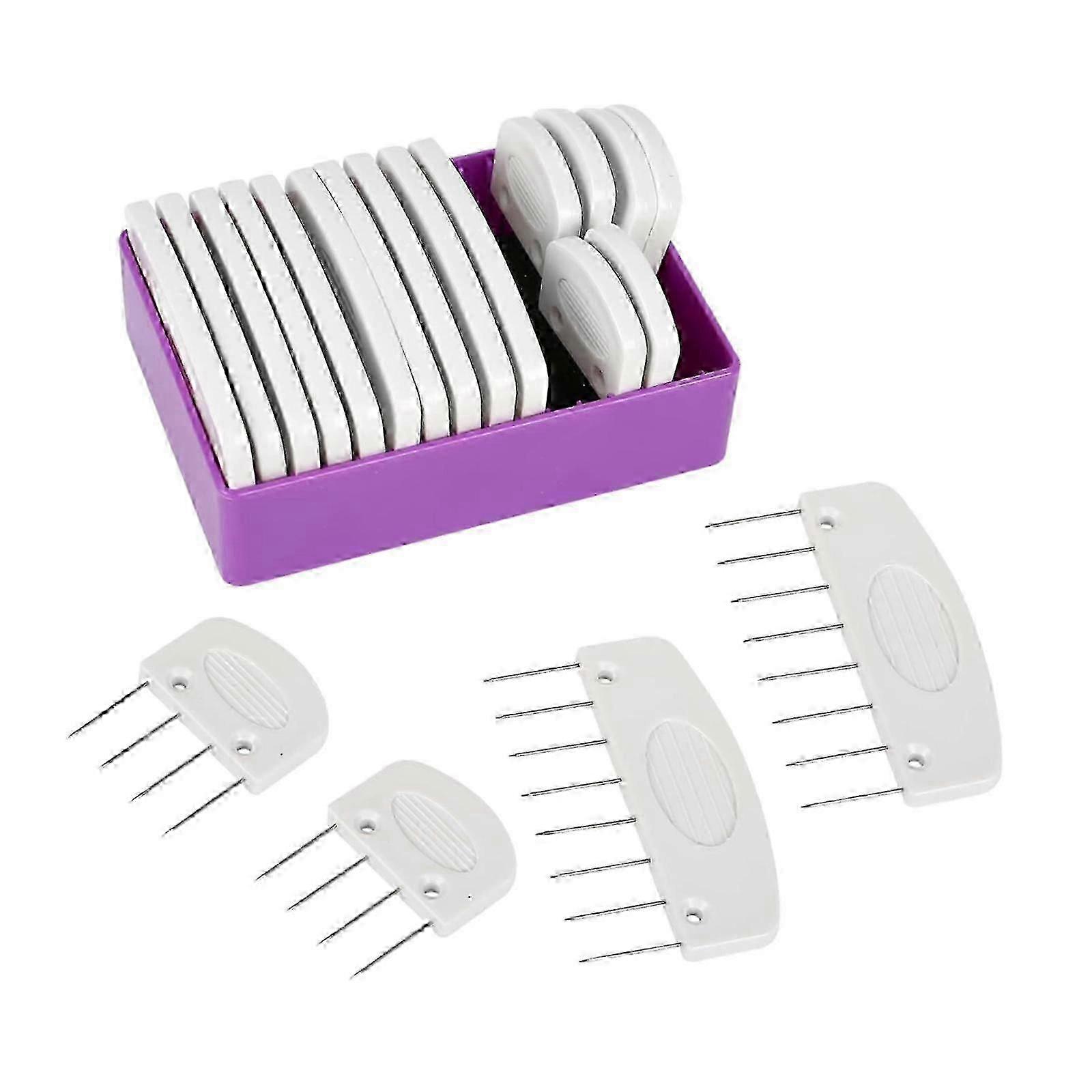 20 Pieces Knit Blocker Pin Kit Portable for Lace Household Handmade Projects