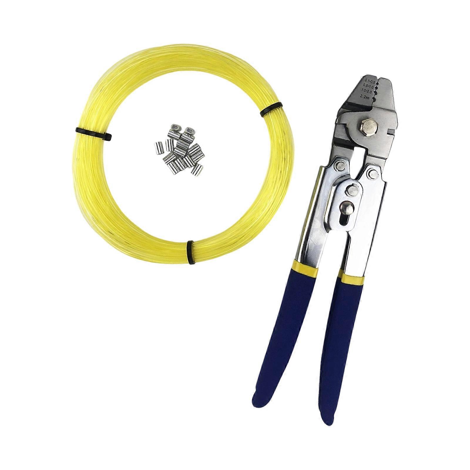 Saltwater Angling with Nylon Line Aluminum Crimper for Grouper Squid Fishing Enthusiasts Multicolor