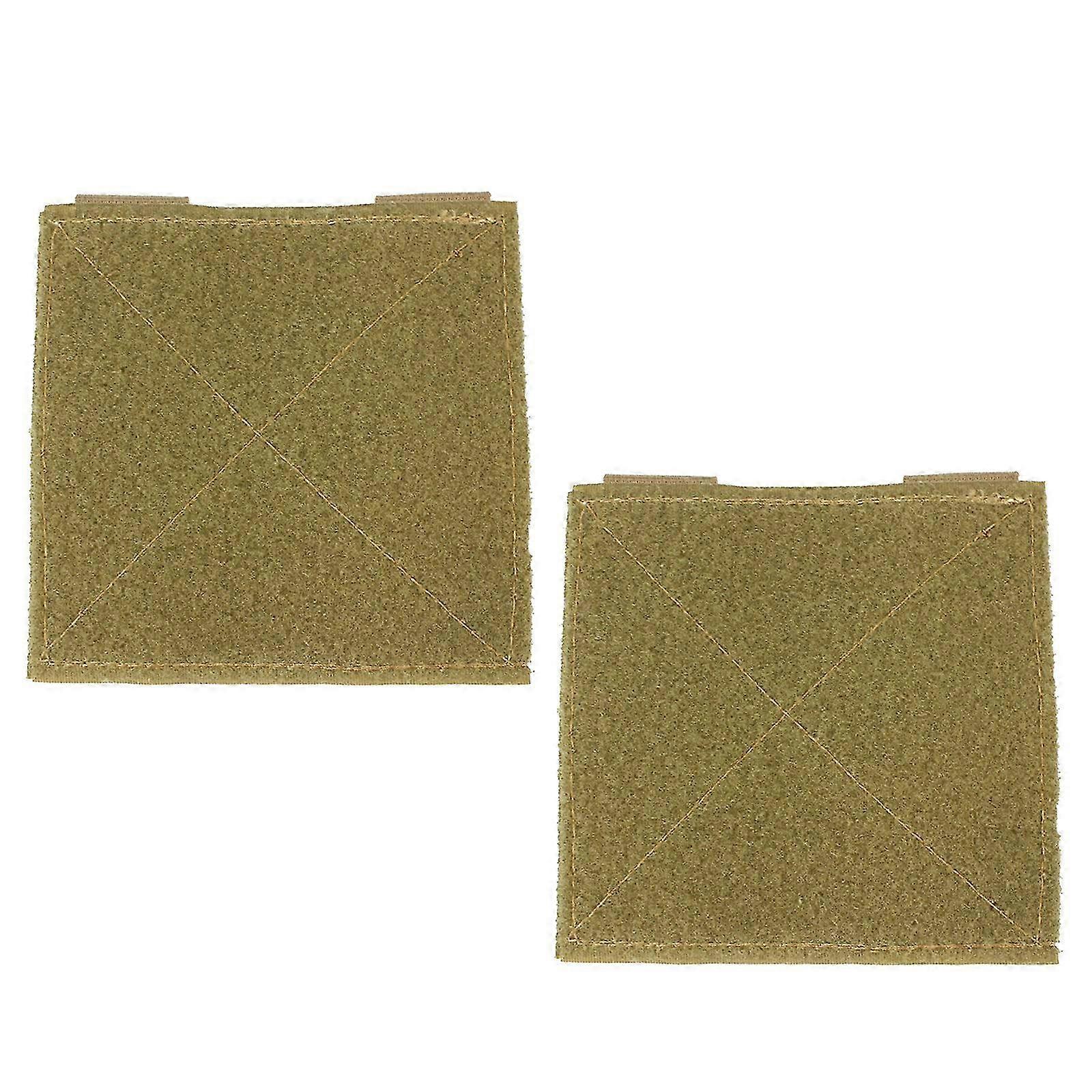 Hook and loop panel for tactical gear - molle patches accessory mud color