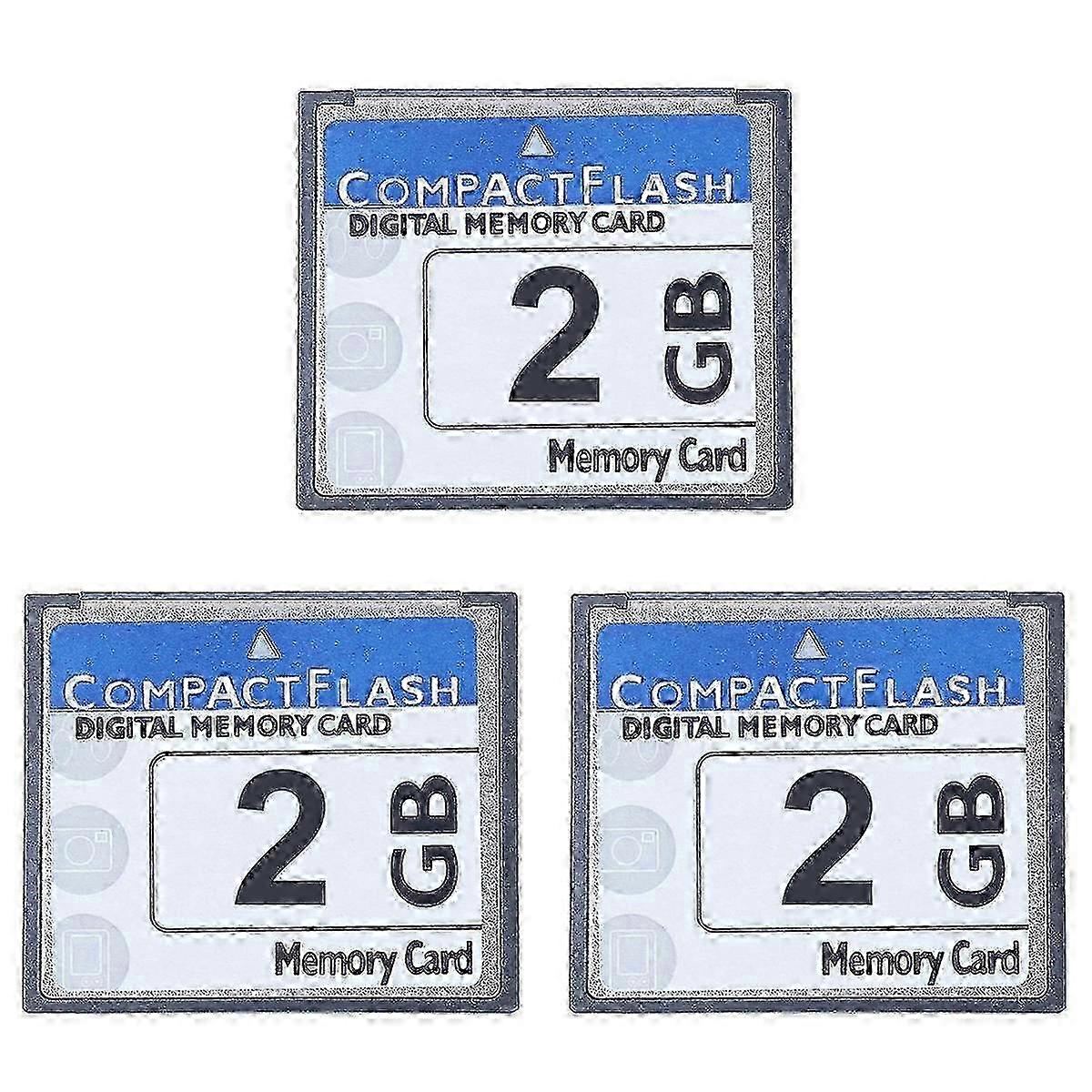 3X Professional 2GB Compact Flash Memory Card for Camera, Advertising Machine, Industrial Computer