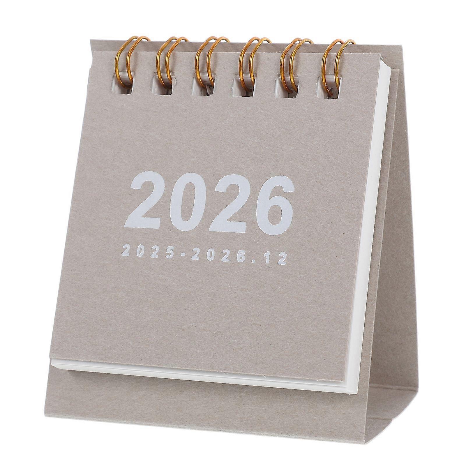 Mini Desk Calendar 2026: Small Desktop Calendar with Tear off Pages for Daily Planning Minimalist for Home Office School Task Tracking and Decor