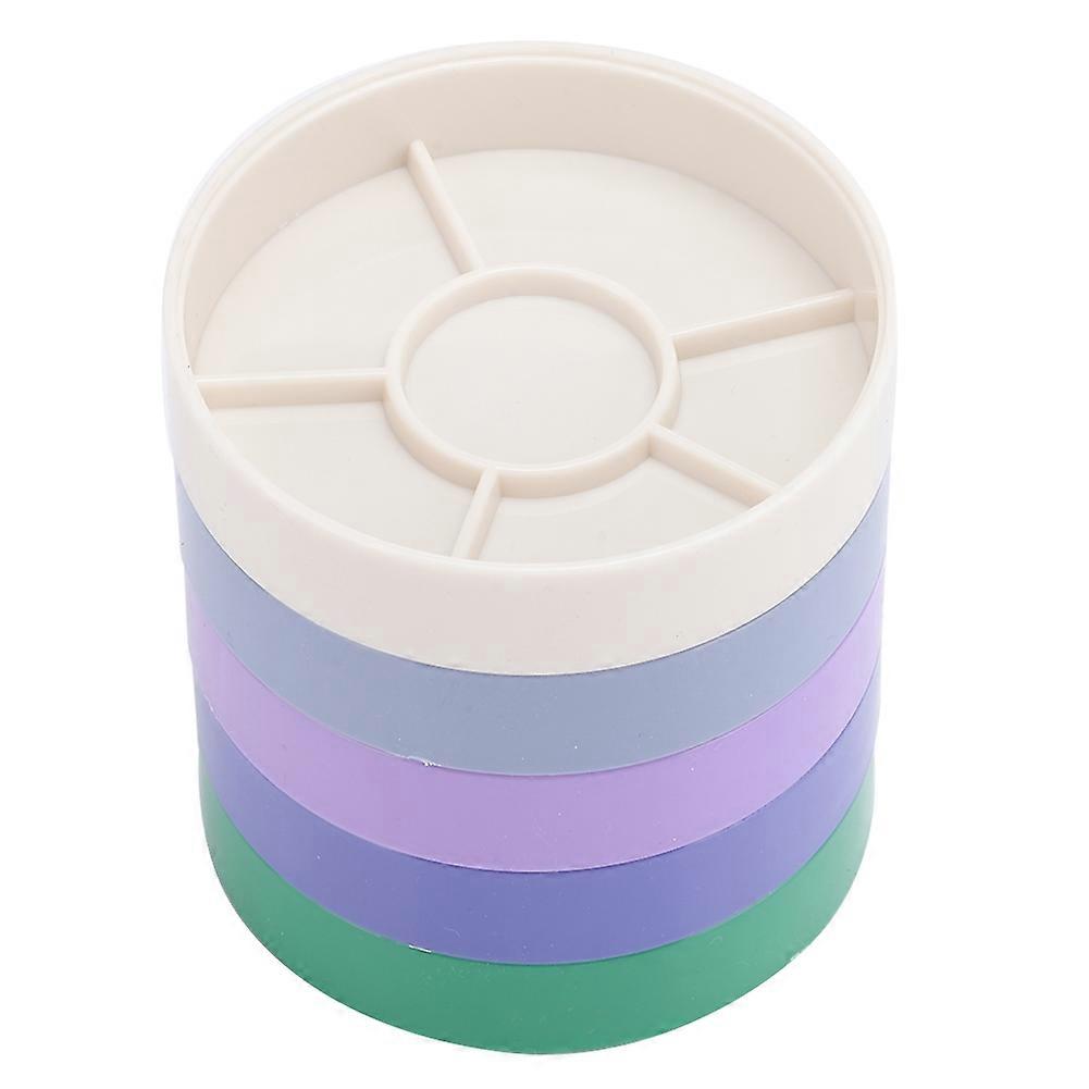 5 Layer Plastic Round Watch Parts Screw Storage Box Watch Tool Holder Container