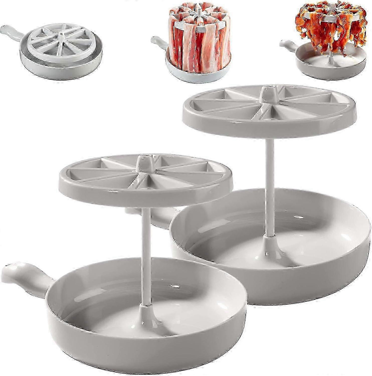 Bacon Wizard Microwave Crispy Bacon Maker, Microwave Bacon Cooker, Bacon Grease Saver (2 Pack) 2025