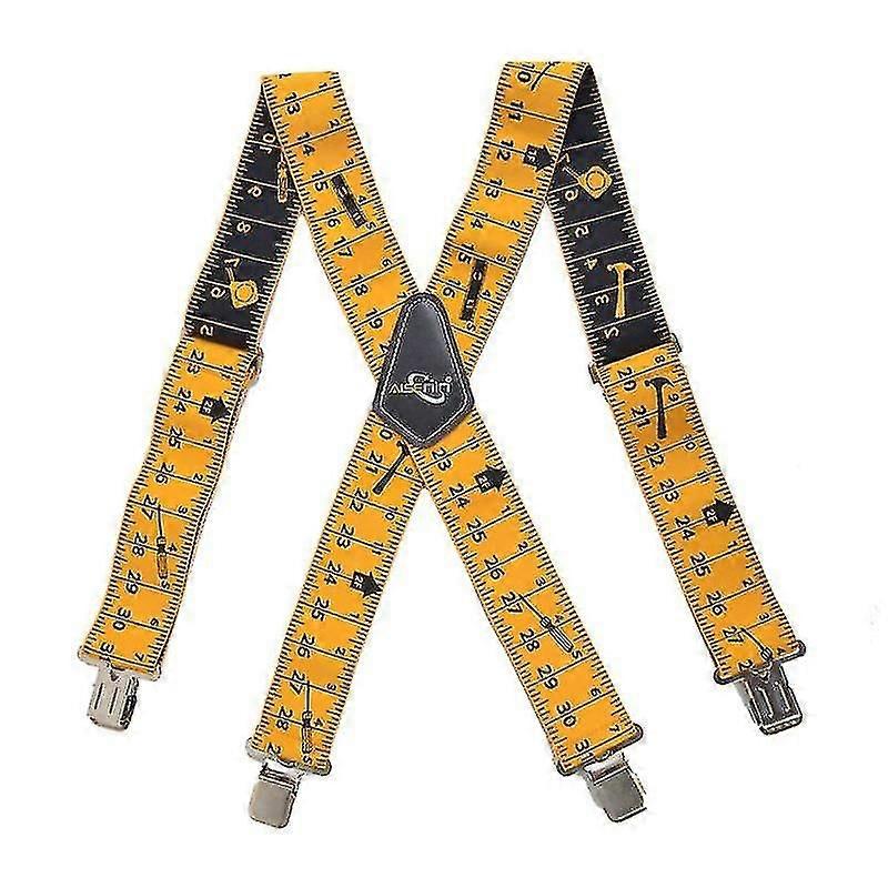 Heavy Duty Braces Work Tool Belt Suspenders Adjustable Straps X Shape