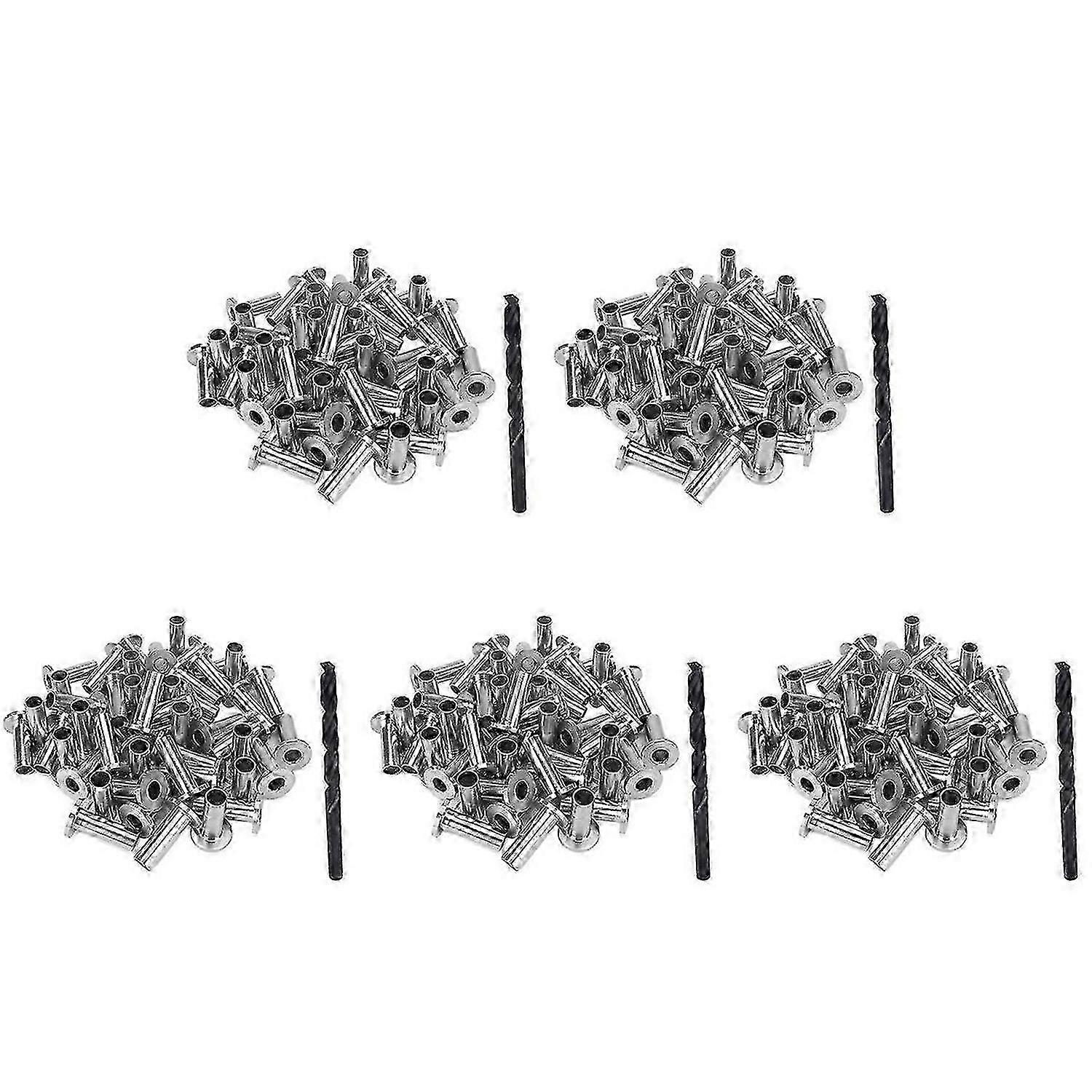 40 Pack T316 Protector Sleeves For 1/8 inch Wire with 1Pc Drill Bit