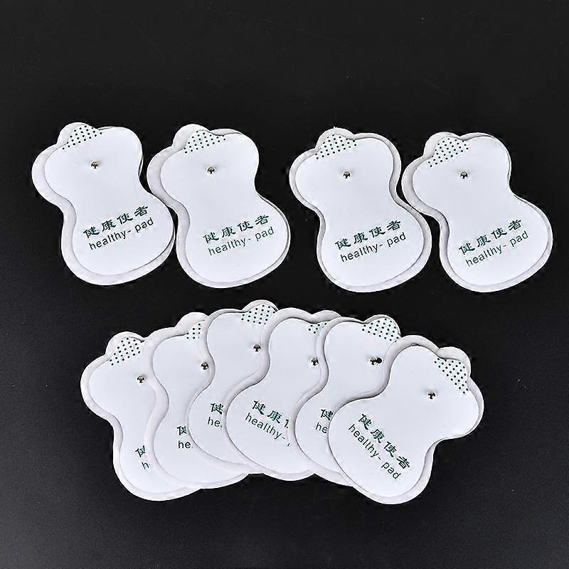 10Pcs White Electrode Patch Pads For Digital Therapy Machine Massager Tools