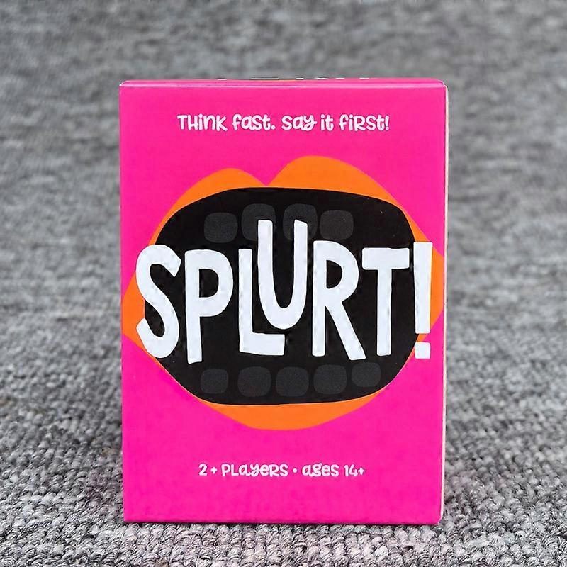 2025 Splurt Gamewright The Think Fast, Say It Fast Card Game 2+ Players Age 14+