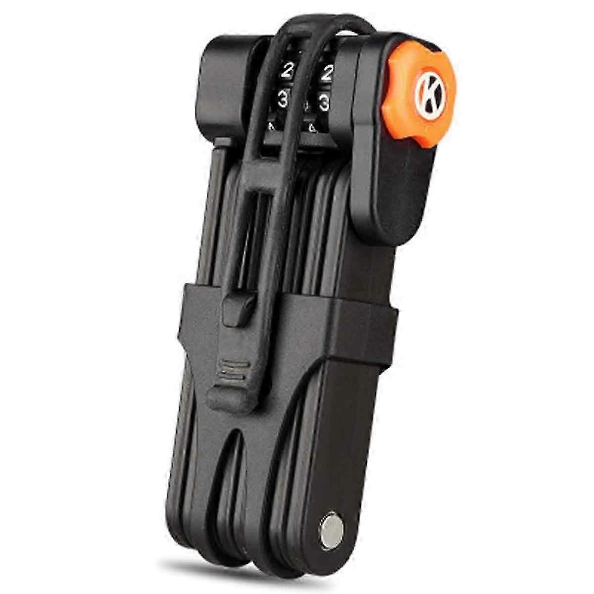 Antivol Pliable Vlo Trottinette Electrique Patinette, Cadenas Vlo Antivol Rsistant Aux Cisailles, Cadenas Code 4 Chiffres Pliage En 8 Sections, 8 Mail