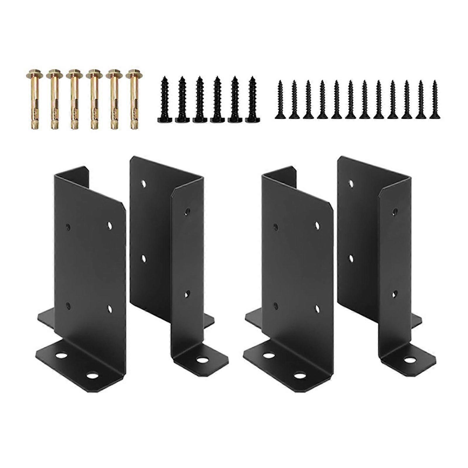 Adjustable Wood Fence Post Base Support Portable Brackets Reinforced Post Base Brackets For Gazebo Part Multicolor