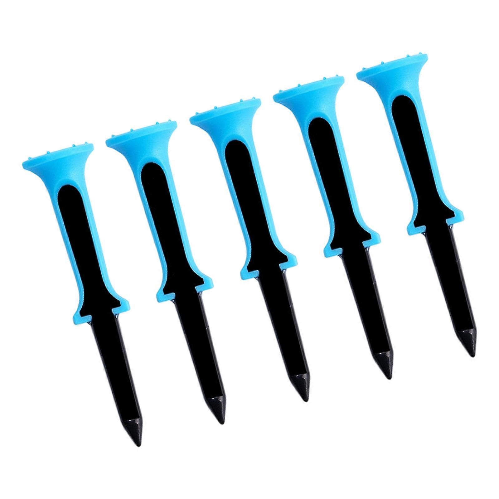 5pack Golf Practice Tees Professional Tees System Stable Creative Golf Tees for Beginners and Professionals Multicolor