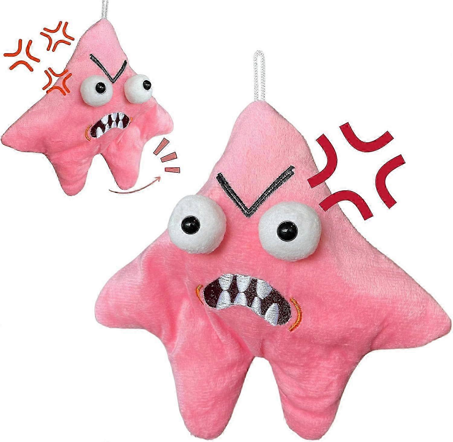 Interactive Starfish Doll Ornament - Funny Plush Pendant for Schoolbags and Keychains