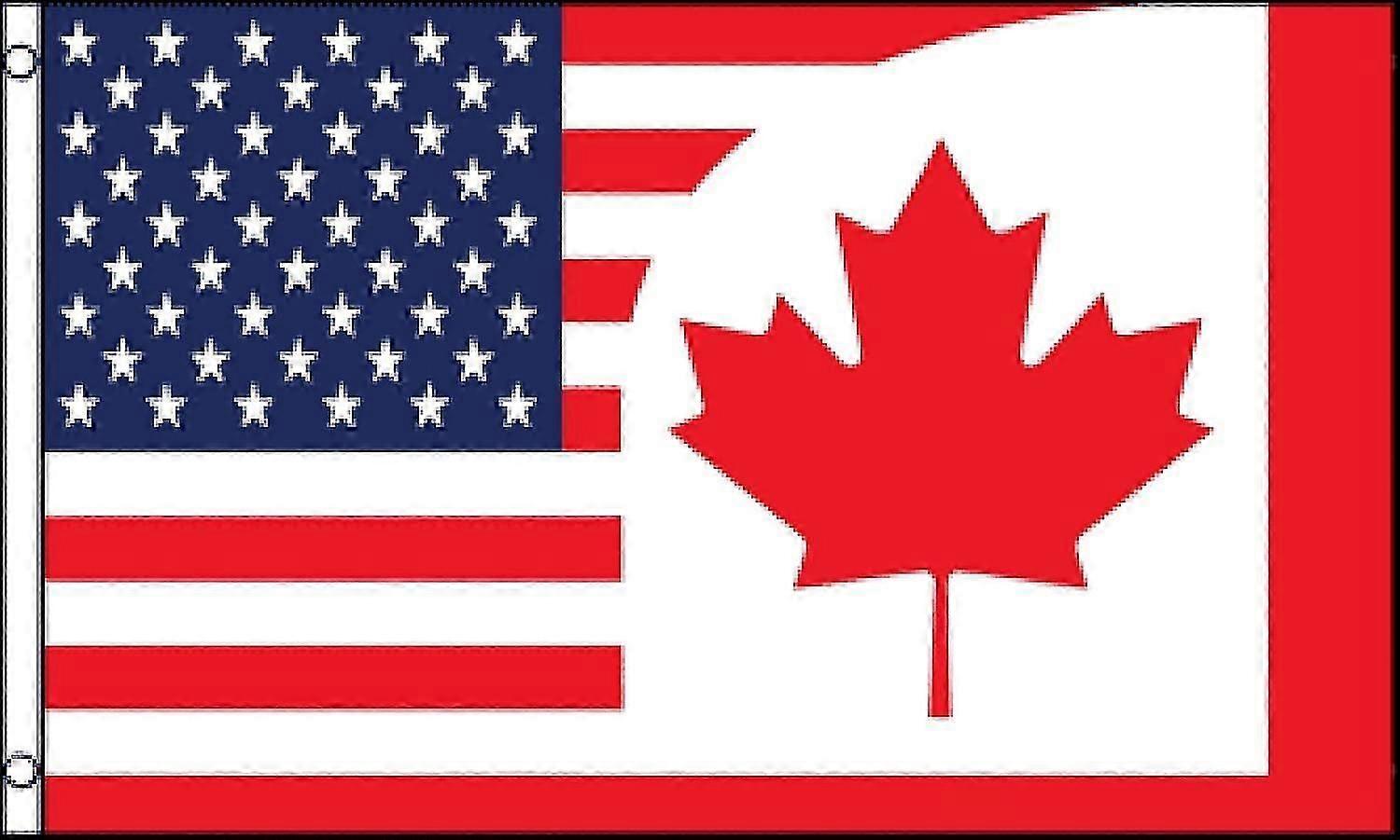 USA Canada Combination Flag Mode A-3975