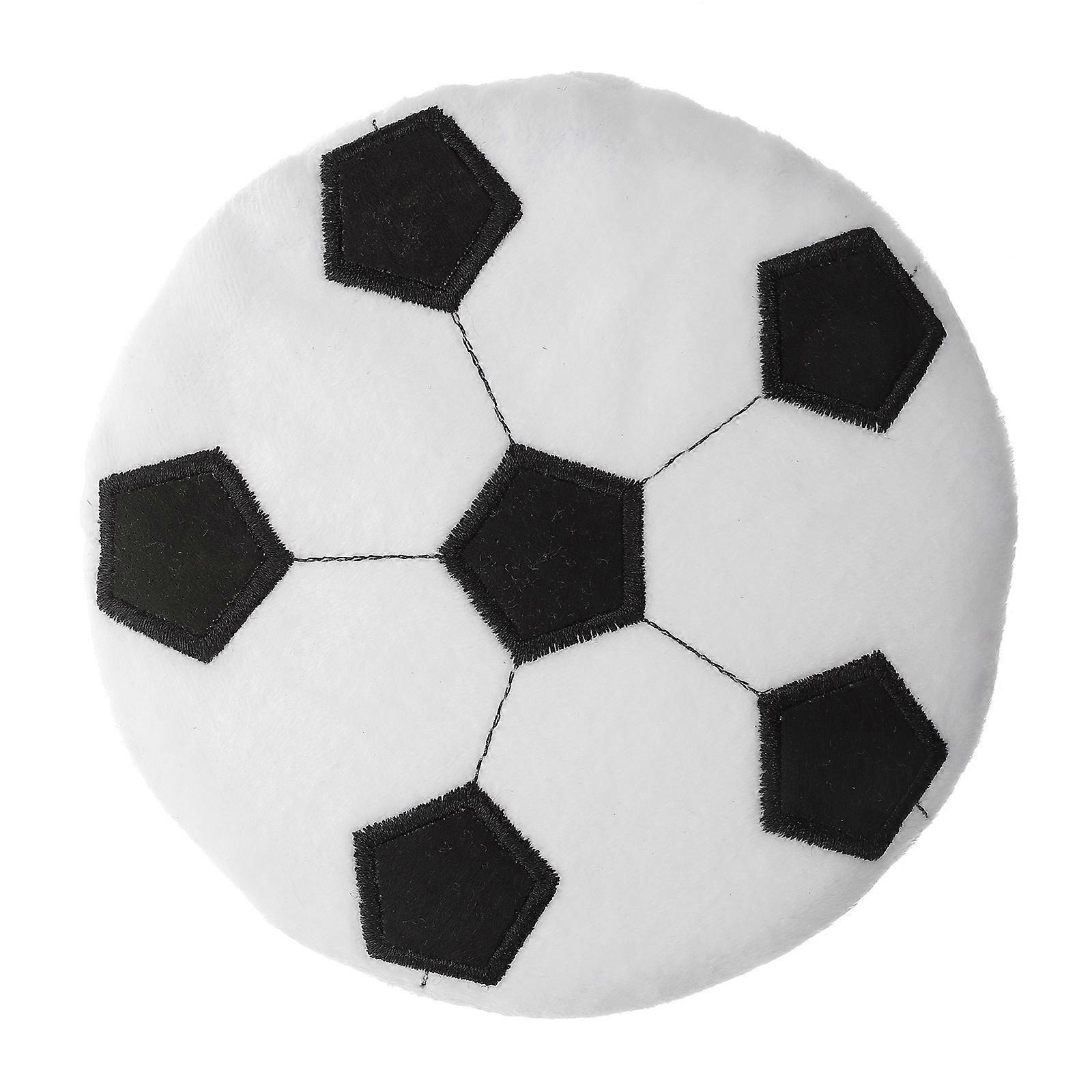 Soccer-Shape Plush Flying Disc Pet Toy for Playing 1Pcs Interactive Toy