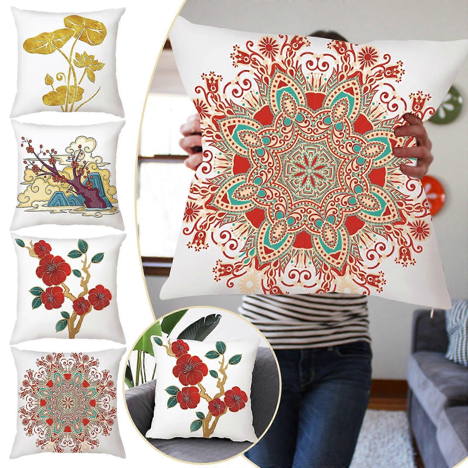 45x45cm Digital Print Peach Skin Pillowcase Pillowcase Single Sided Printing