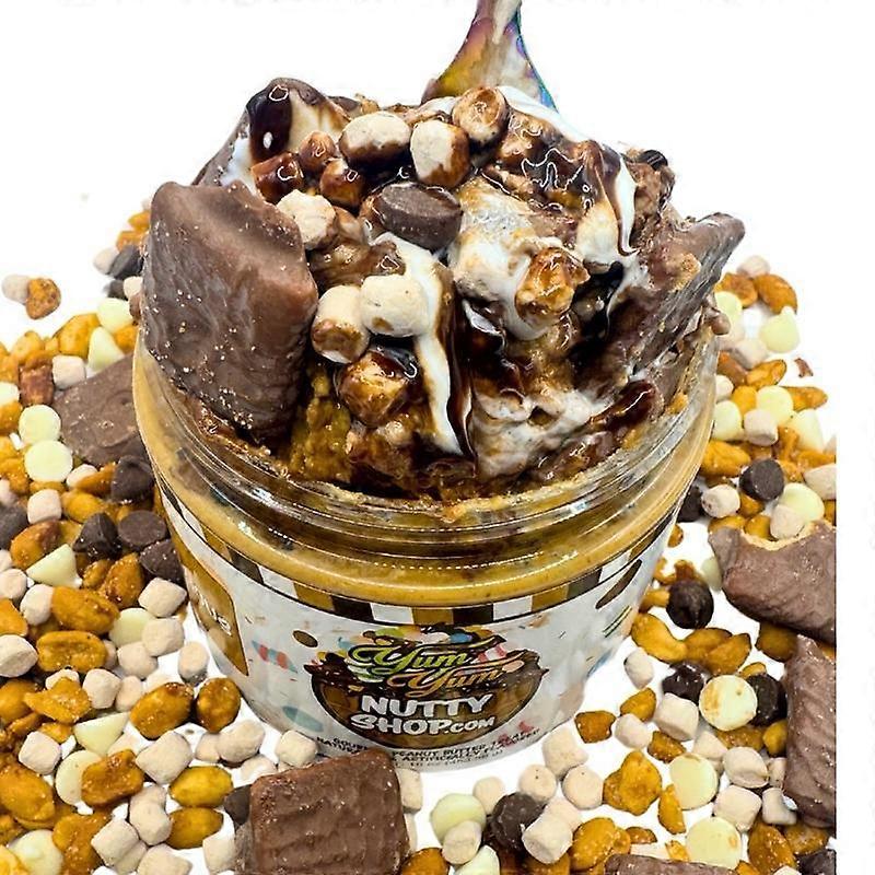 S'moreLicious - Gourmet Small Batch Peanut Butter Dessert - White Chocolate PB - Layered with Marshmallow Cr��me - Chocolate Sauce & topped w